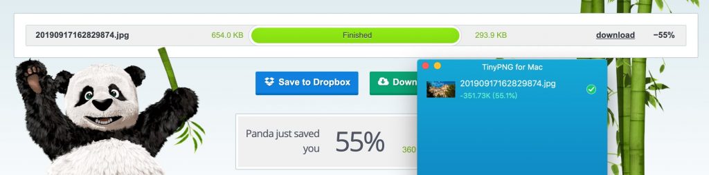 TinyPNG4Mac 图片压缩效果测试