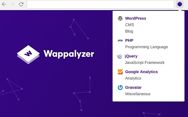 Wappalyzer 网站技术分析