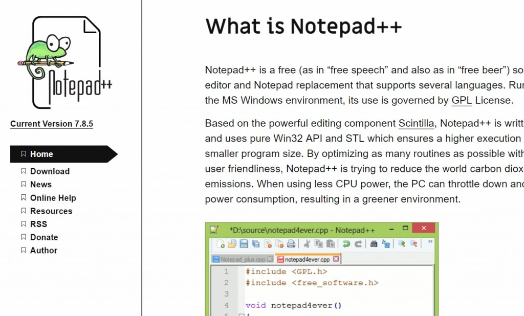 免费代码编辑器Notepad++ 