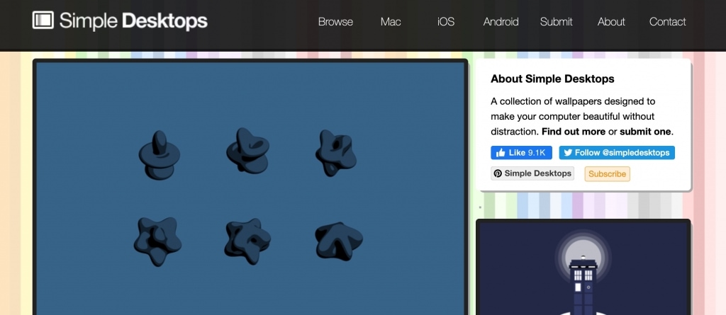 极简壁纸网站Simple Desktop