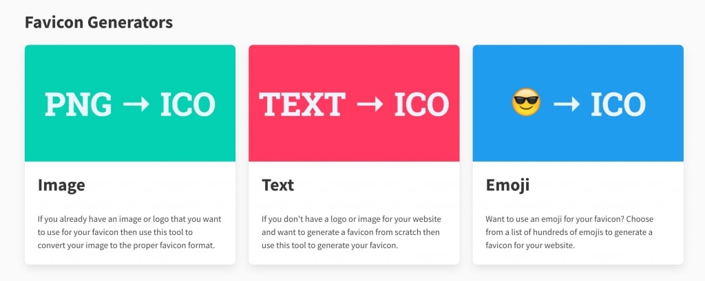 favicon.io 免费的在线favicon生成器