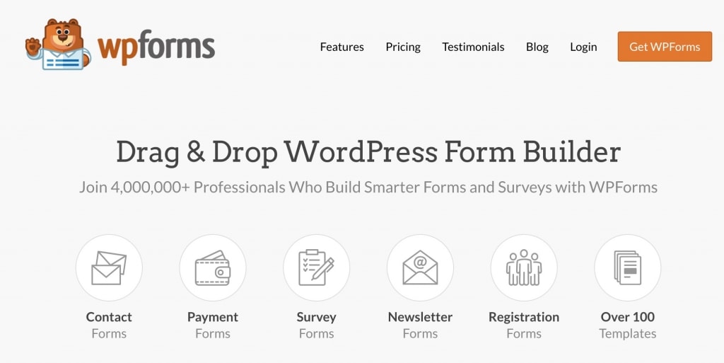 WordPress 表单工具 wpforms