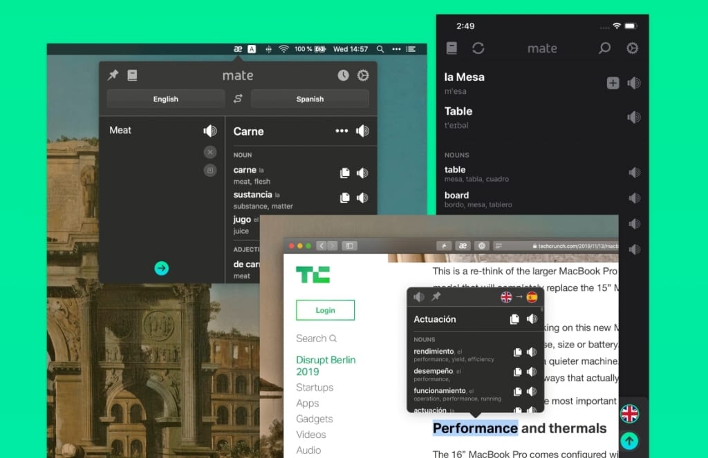 Mac 翻译软件 Mate Translate