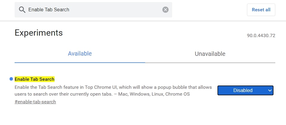 chrome 禁止搜索标签页