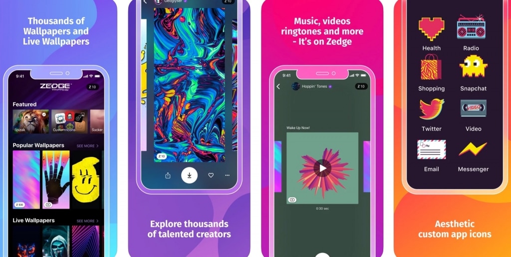 iOS 动态壁纸APP Zedge