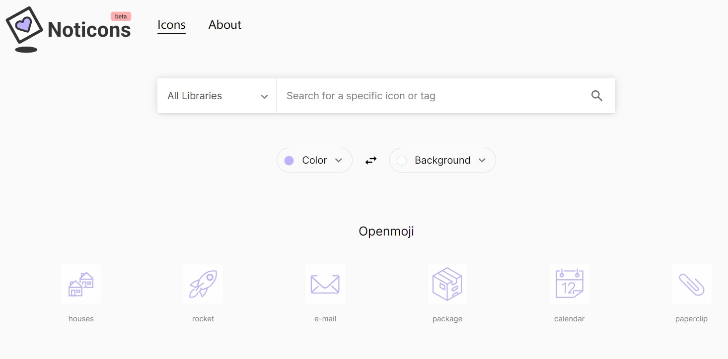 Noticons 轻松为Notion添加可自定义颜色背景的个性化图标 - v1tx